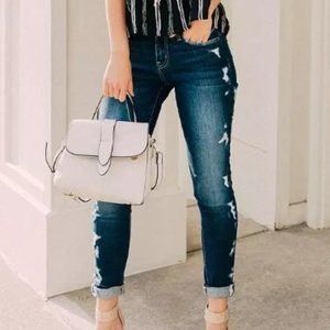 Flying Monkey Distressed Skinny Jeans